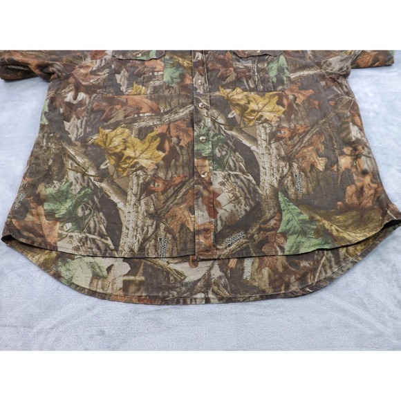 Walls‎ Hunting Shirt Men"s 3XL Advantage Timber Camo Short Sleeve Heavy Duty - Picture 7 of 16